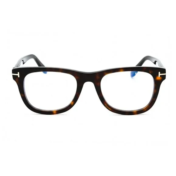 NEW TOM FORD EYEGLASSES HAVANA MEN SQUARE EYEWEAR